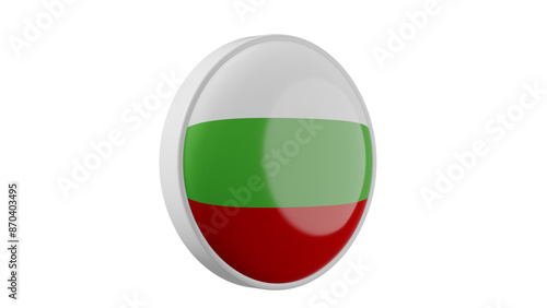 Bulgaria, bulgarian Circle flag icon . Transparent backgound. 3d rendered with alpha channel. Round shape. Free Download Bulgaria, bulgarian Circle flag icon . Transparent backgound. 3d rendered with alpha channel. Round shape. - GFXLoad
