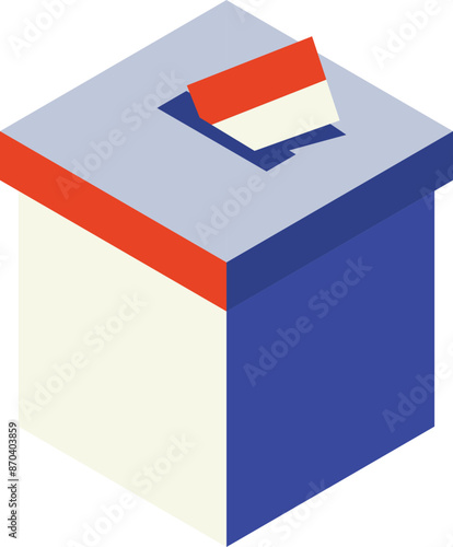 3d Vote Election Box