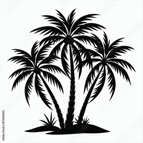 Beachside Bliss Palm Tree Silhouette