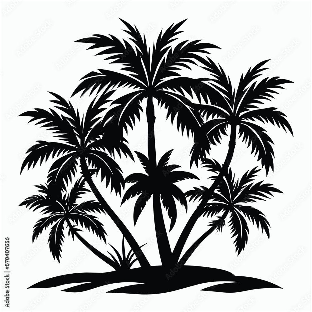 Fototapeta premium Tropical Escape Palm Tree Silhouette