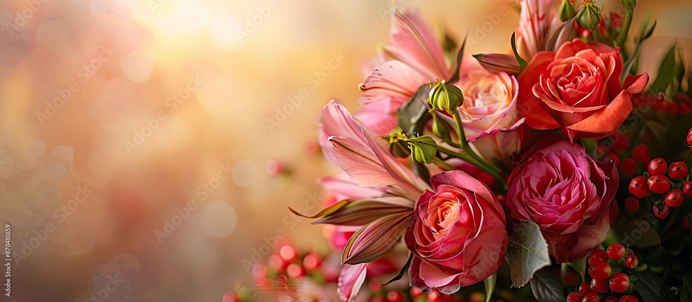 A special bouquet of flowers with unique focus and texture, ideal for design with ample copy space image. A special bouquet of flowers with unique focus and texture, ideal for design with ample copy space image.
