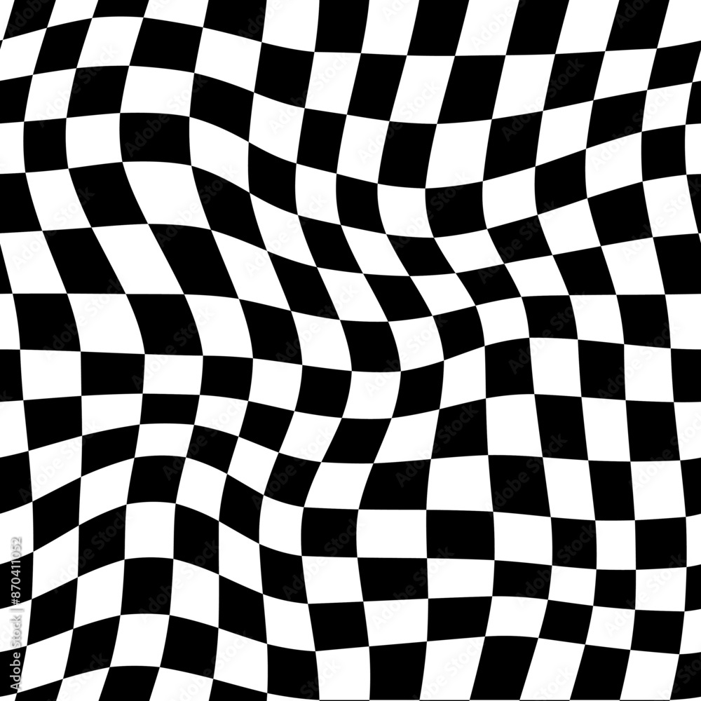 Fototapeta premium Warp Checker Seamless Tile Pattern for Apparel, Background, Wallpaper, UX etc