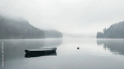 Lakeside Serenity isolated with grey background   © Sreyroth