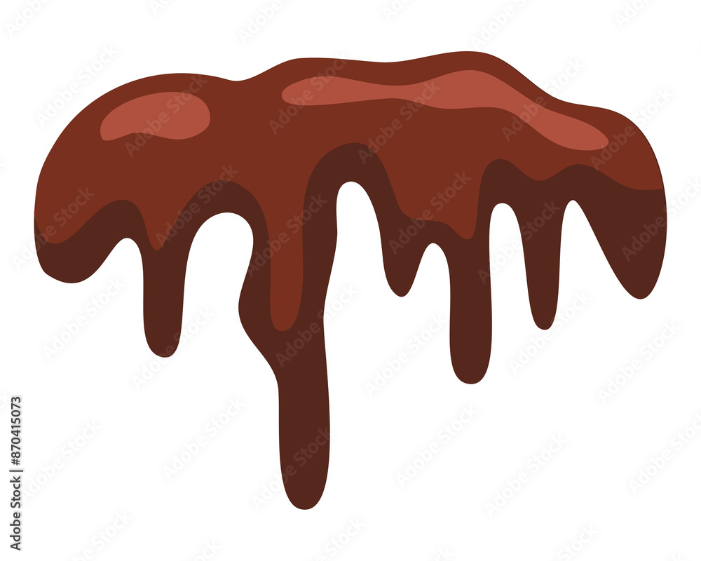 Brown chocolate sauce dripping syrup Brown chocolate sauce dripping syrup