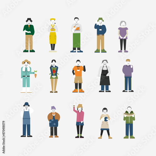 職業 町の人々セット