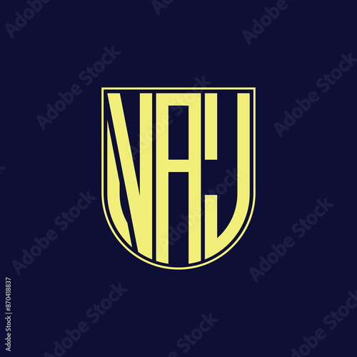 vaj letter logo design