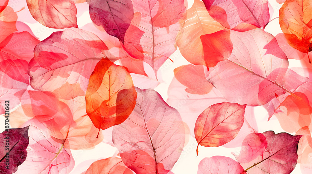 Watercolor leaves background Watercolor leaves background