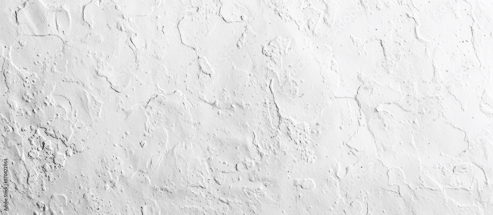 Fototapeta premium Light textured white paper with spots provides a rough background with blank copy space image.