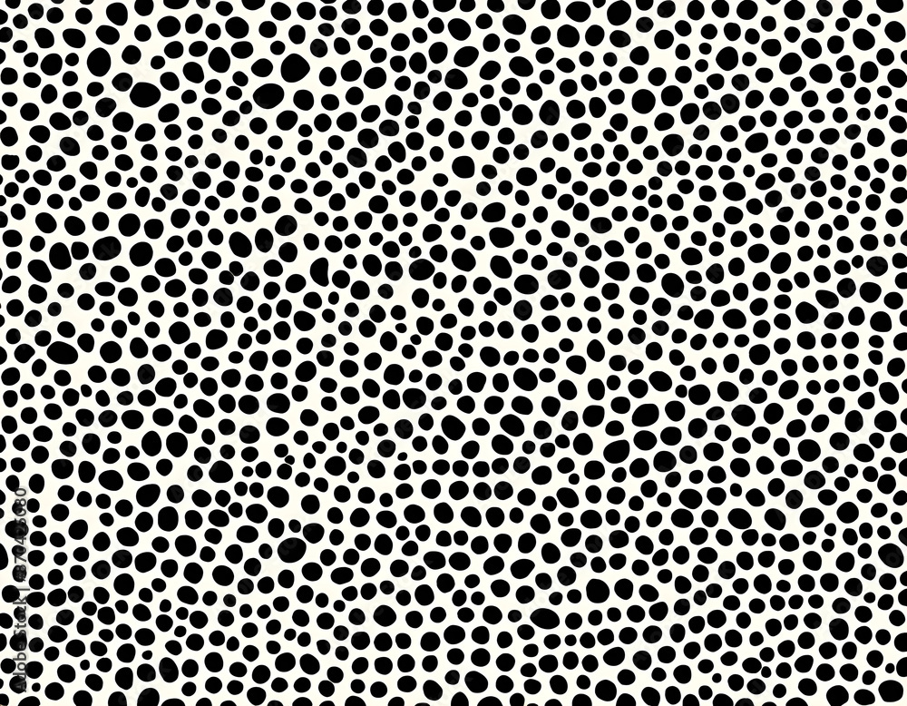Black and white irregular abstract polka dots Black and white irregular abstract polka dots