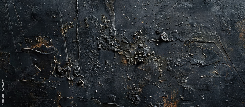 Dark black concrete texture with a natural pattern for display or product montage on a copy space image. Dark black concrete texture with a natural pattern for display or product montage on a copy space image.