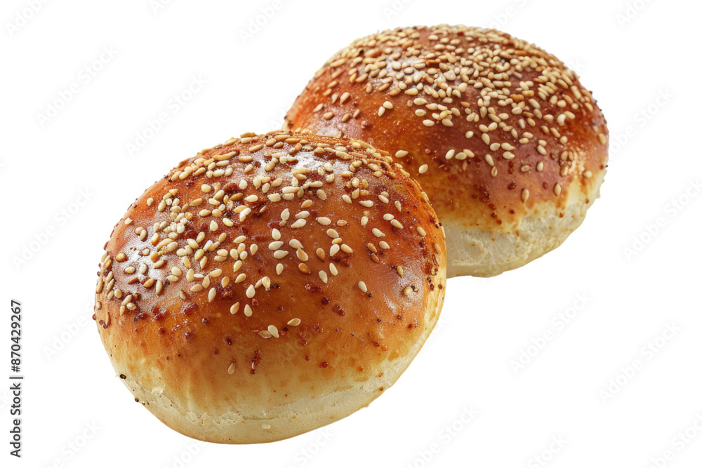 Sesame buns isolated on transparent background Sesame buns isolated on transparent background