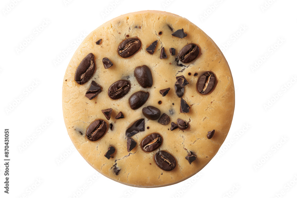 Top view of delicious cookie isolated on transparent background Top view of delicious cookie isolated on transparent background