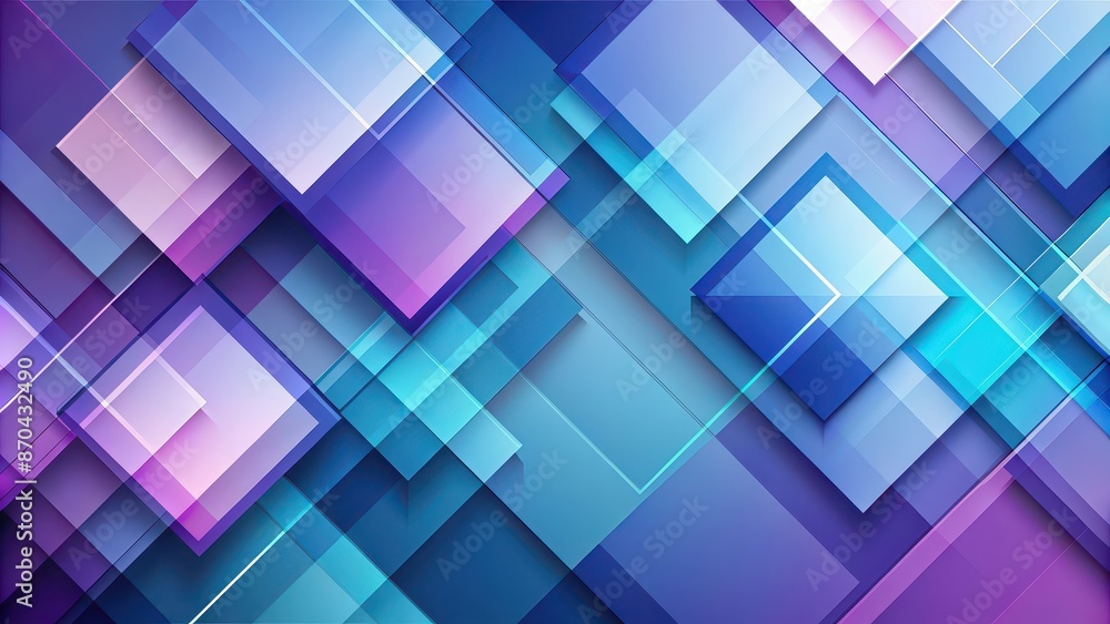 Abstract background with overlapping geometric shapes in shades of blue and purple, geometric, abstract, background, design Abstract background with overlapping geometric shapes in shades of blue and purple, geometric, abstract, background, design