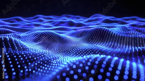 3D Sound Waves, abstract technology background. Fantastic wallpaper