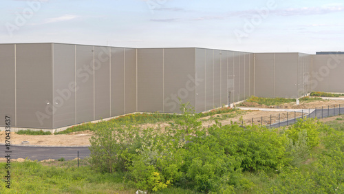 Wallpaper Mural Modern Factory Large Building at New Industrial Park nvestment Torontodigital.ca