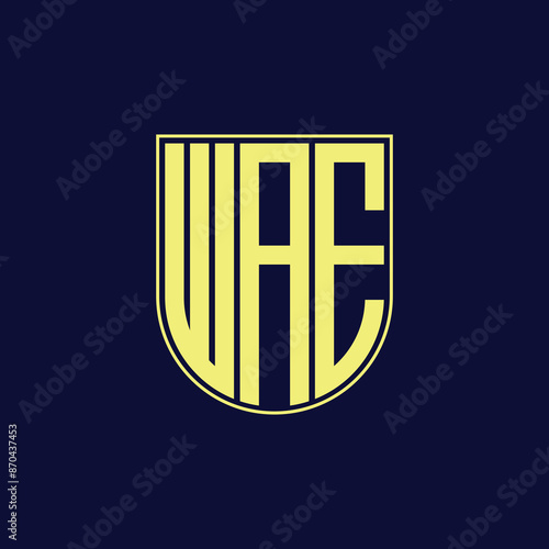 wae letter logo design photo