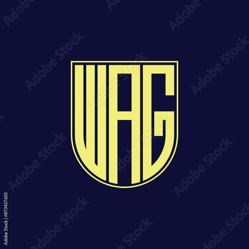 wag letter logo design