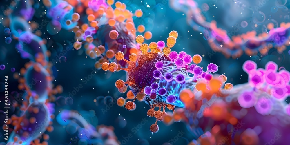 Detailed image of insulin receptor proteins on cell membrane binding sites. Concept Cell Biology, Insulin Receptor Proteins, Cell Membrane, Binding Sites Detailed image of insulin receptor proteins on cell membrane binding sites. Concept Cell Biology, Insulin Receptor Proteins, Cell Membrane, Binding Sites