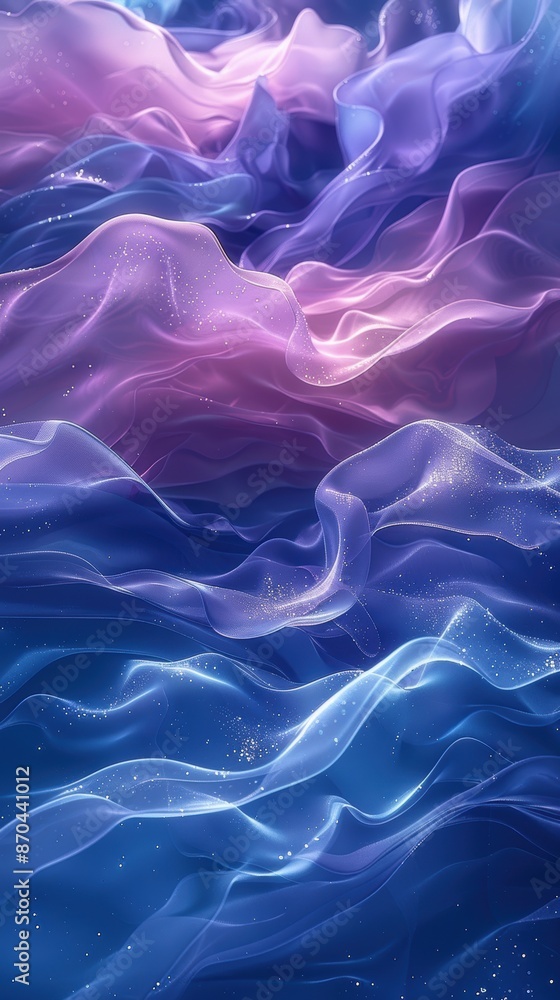 Obraz premium Abstract background with blue and purple colors. Close-up shot of liquid flowing on white surface. Highly detailed in abstract style.