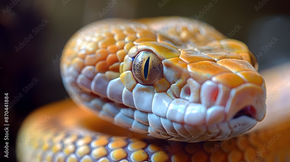 Stunning Close up of a Twisted and Colorful Snake Displaying Its Intricate Scales and Pattern Stunning Close up of a Twisted and Colorful Snake Displaying Its Intricate Scales and Pattern