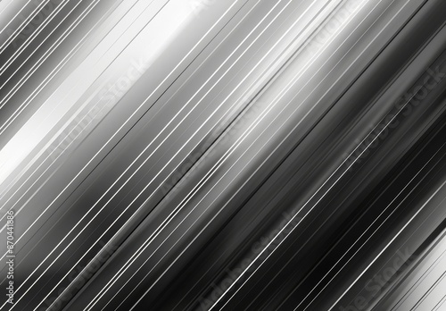 Silver and white are light gray with black gradient. Surface template with metal texture soft lines tech gradient abstract diagonal background silver black sleek.