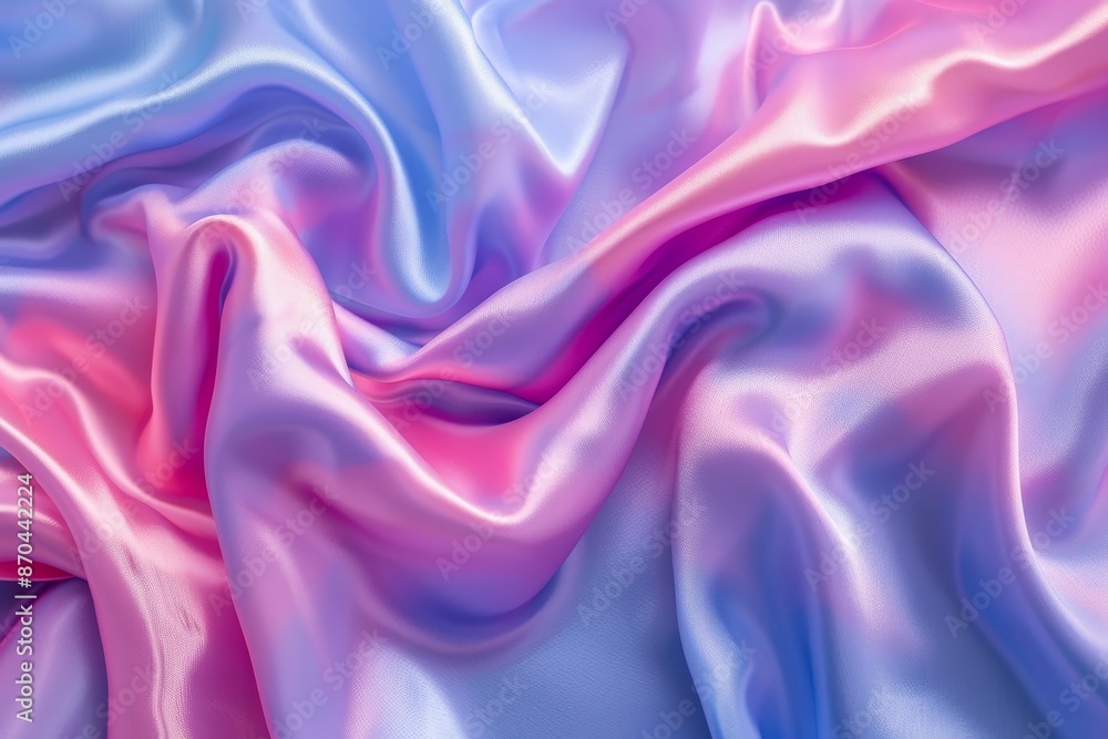 Fototapeta premium Holographic abstract backdrop with soft pastel colors. Hologram foil aesthetic. Trendy vaporwave creative gradient.