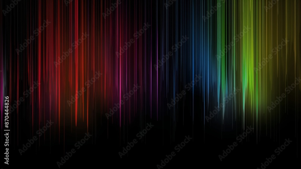 Vibrant Rainbow Color Streaks on Black Background High-End Texture Computer Wallpaper, Abstract Art Design Vibrant Rainbow Color Streaks on Black Background High-End Texture Computer Wallpaper, Abstract Art Design