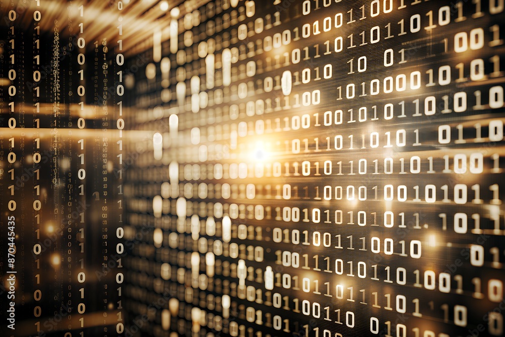 Fototapeta premium encodings, digital encodings of a technological network. Internet solutions to code problems. background with code for business processes