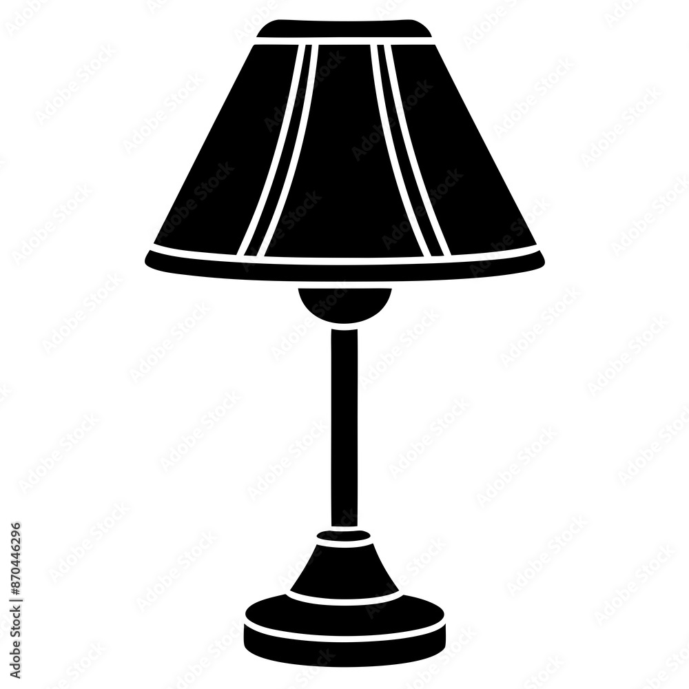 Table lamp icon, logo isolated vector art illustration Table lamp icon, logo isolated vector art illustration