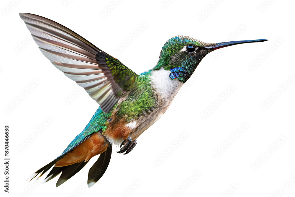 Fototapeta premium a colorful bird flying in the air