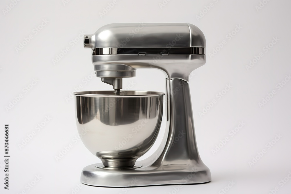 Stainless Steel Stand Food Mixer Isolated on White
Stainless Steel Stand Food Mixer Isolated on White