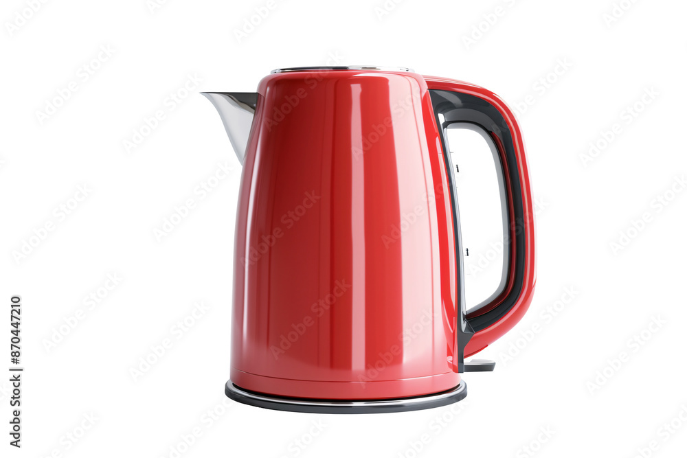 a red and black electric kettle a red and black electric kettle