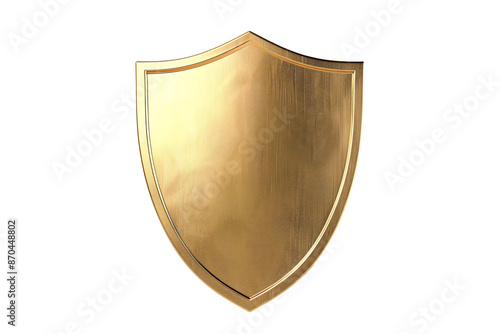 Obraz na płótnie a gold shield with a textured edge w salonie