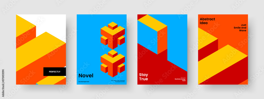 Fototapeta premium Creative Poster Layout. Abstract Report Design. Geometric Background Template. Flyer. Banner. Book Cover. Business Presentation. Brochure. Magazine. Portfolio. Catalog. Brand Identity. Leaflet