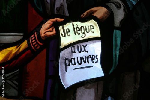 Bilde på lerret Bequeath to the poor