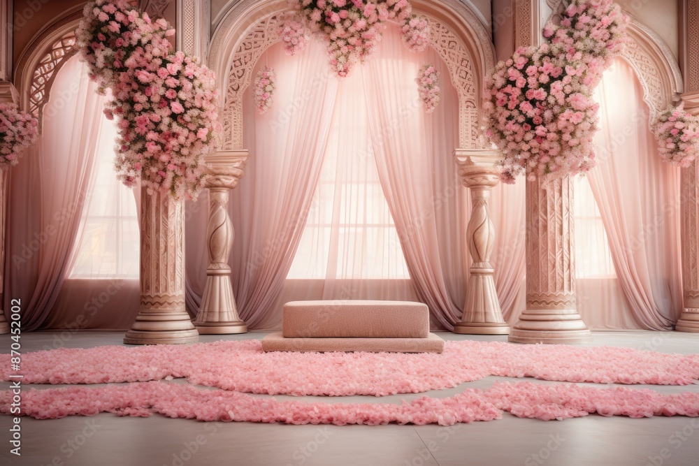 Pink Floral Wedding Decor Pink Floral Wedding Decor