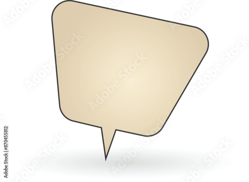 Speech bubble can be used as comic