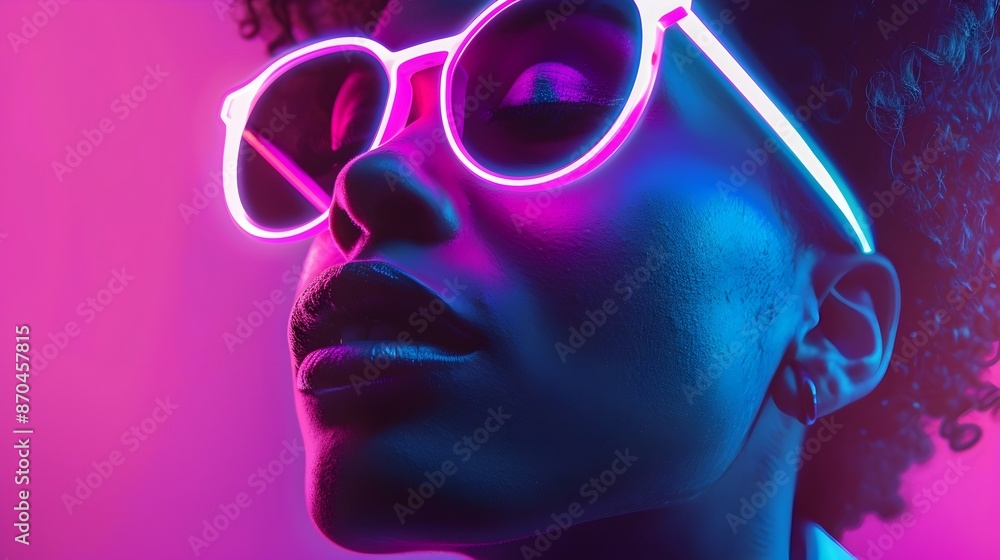 Radiant Retro Fashion:Neon Vaporwave Aesthetic Glows in Futuristic 80s Style Radiant Retro Fashion:Neon Vaporwave Aesthetic Glows in Futuristic 80s Style