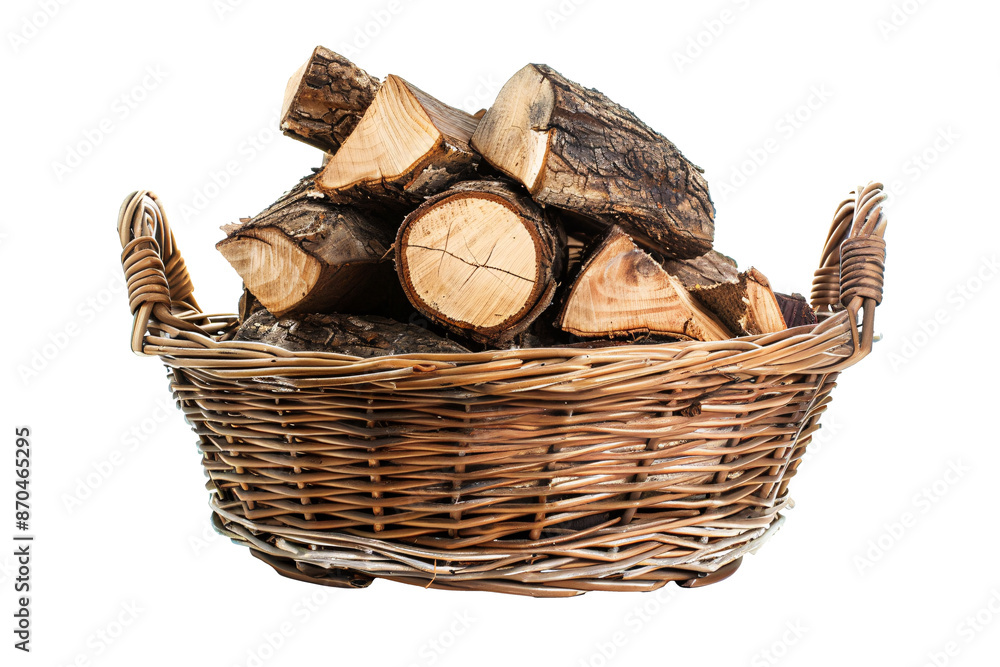 a basket full of wood