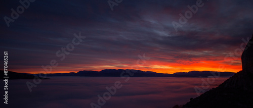 Quadro su tela coucher de soleil