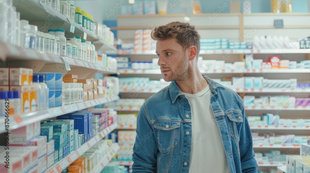 The customer in the pharmacy The customer in the pharmacy