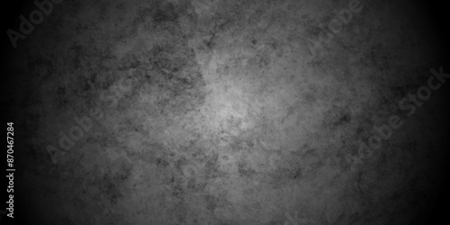 Dark grunge blackboard. Concrete wall rough background. Black background pattern stone texture. Vintage concrete floor or cement grunge background wall. Scratches grain texture on white old.