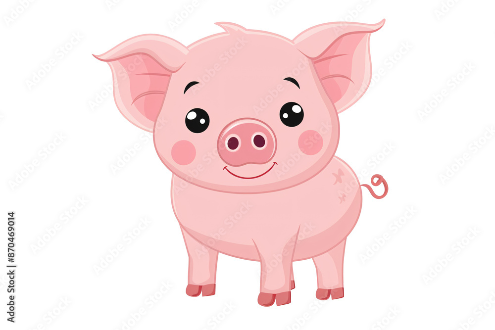 a cartoon of a pig a cartoon of a pig