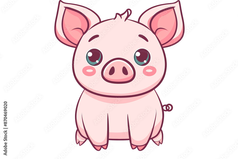 a cartoon of a pig a cartoon of a pig