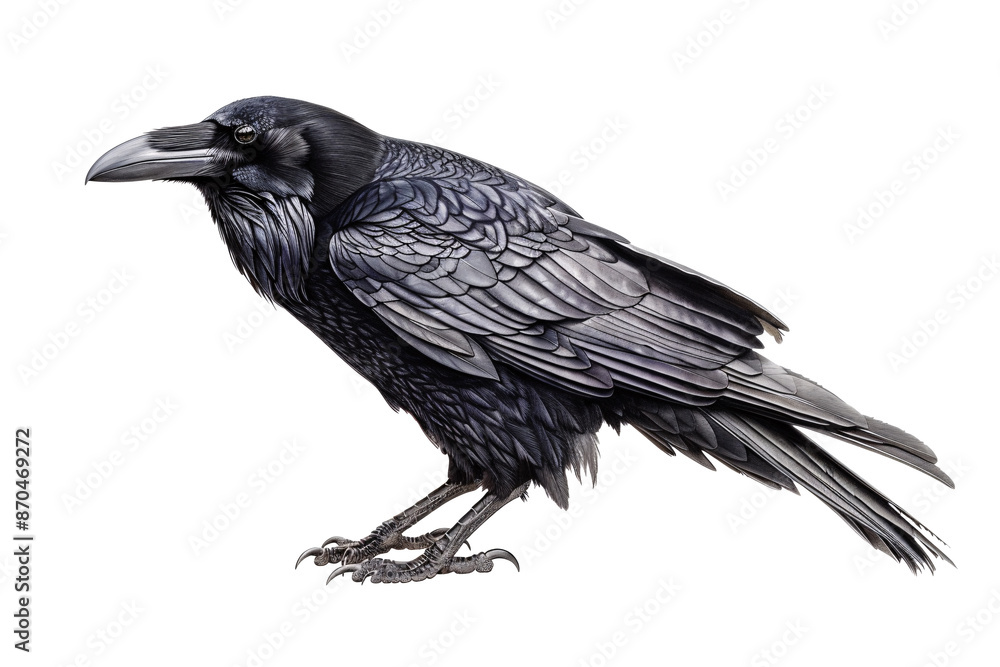 Obraz premium a black bird with a long beak