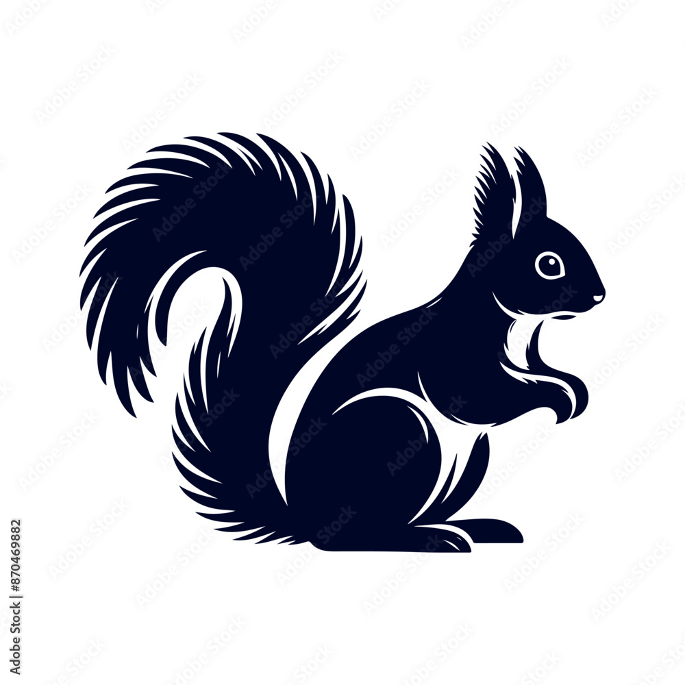 vector squirrel black silhouette icon design illustration template vector squirrel black silhouette icon design illustration template