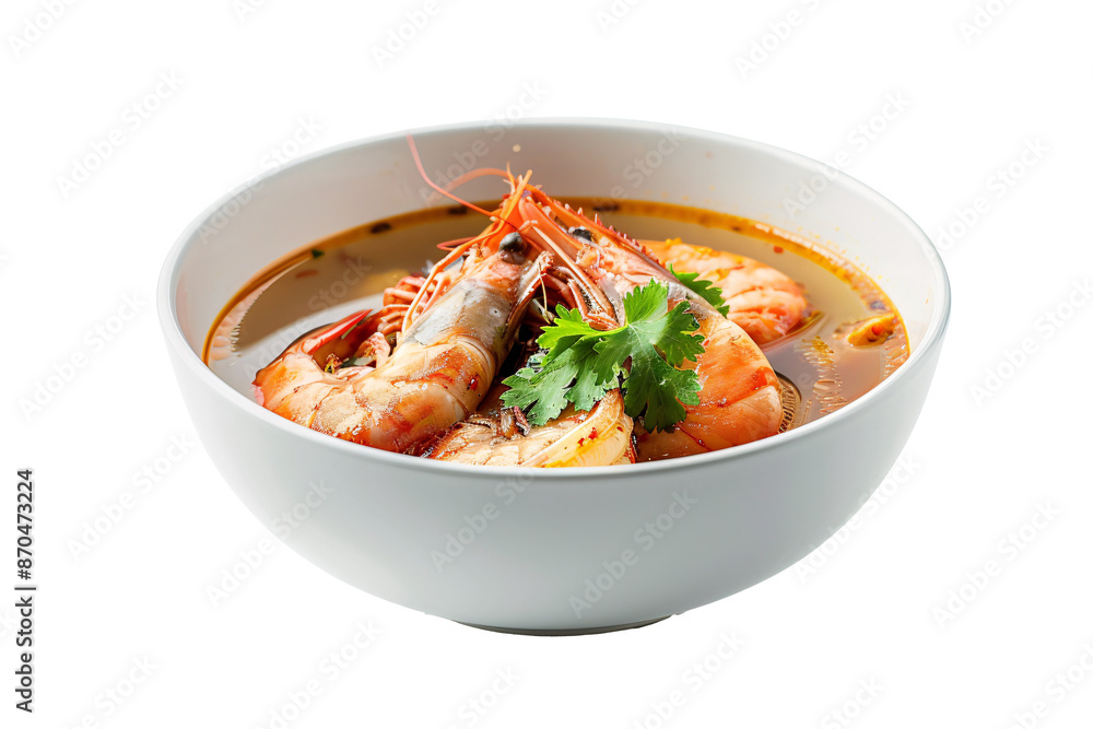 a bowl of soup with shrimp and shrimp a bowl of soup with shrimp and shrimp