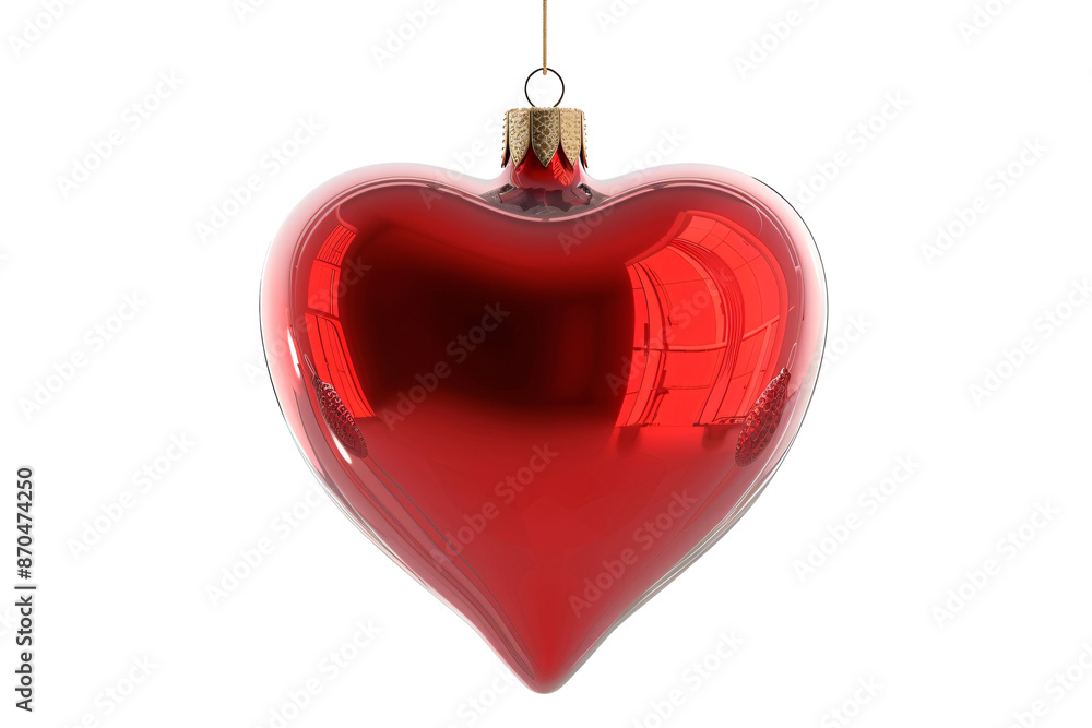 a red heart shaped christmas ornament a red heart shaped christmas ornament
