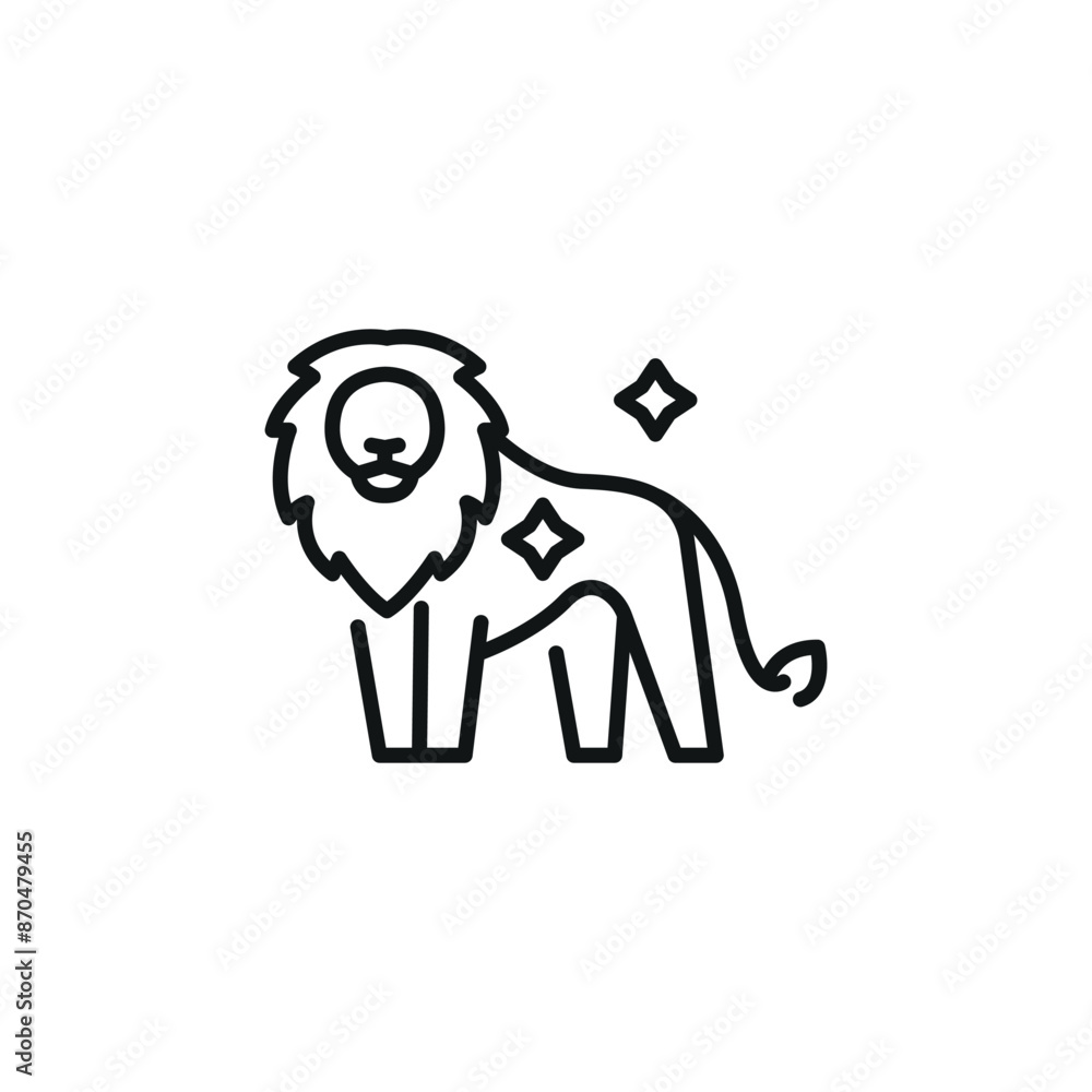Leo zodiac sign icon. Simple Leo zodiac sign icon for social media, app, and web design. Vector illustration. Leo zodiac sign icon. Simple Leo zodiac sign icon for social media, app, and web design. Vector illustration.