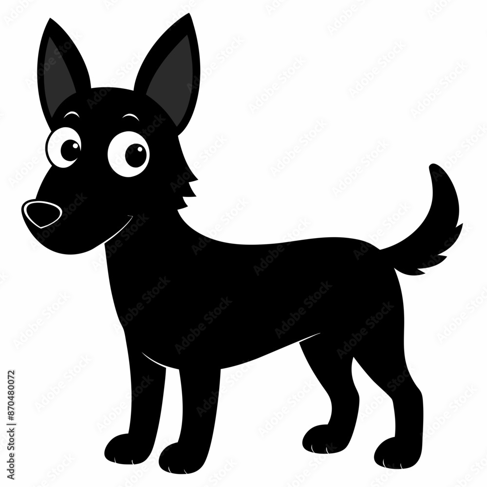 black and white dog,silhouette,vector black and white dog,silhouette,vector